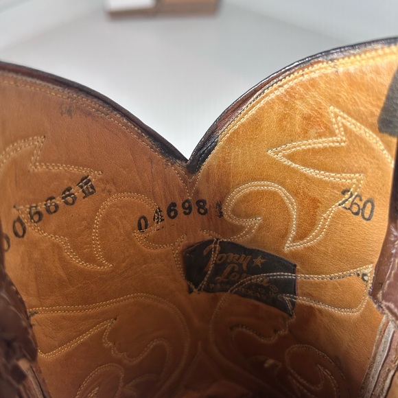 Vintage Tony Lama Gold Label Women’s Black Western Cowboy Boots 6–6.5 USA Made - Picture 8 of 9